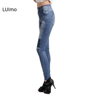 LUImo Nữ Skinny Denim Co Giãn Quần Legging Thời Trang Quần Jean Quần Legging SBS
