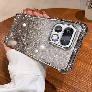 Ốp Chống Sốc Realme 16T 2026 Cho Realme 16 Pro + 16ProPlus 16T Realme16T 5G Ốp Lưng Mạ Trong Suốt Lấp Lánh Bling Gradient Silicon Mềm Ốp Lưng Túi Khí