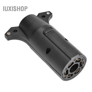 Iuxishop Iuxishop Aqxreight 12V 7Pin 6Pin N S Kéo Ổ Cắm Adapter Cắm Chuyển Đổi Cổng Kết Nối ABS Đen Đồng Bán Trailer aqxreighth5ytx4rgm3