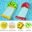 Thảm nổi bơm hơi PYCOU, Chất liệu PVC có thể gập lại Võng nước, Nệm khí bền bỉ Giường nổi bể bơi cỡ đơn nhẹ dành cho thể thao dưới nước