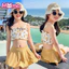 Đồ bơi trẻ em hai mảnh dễ thương có váy treo phong cách Bể bơi bãi biển dành cho bé gái