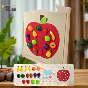 PlumHOUSE Bộ Trái Cây Giả Đồ Chơi Nhà Bếp Nỉ Treo Tường, Phát Triển Kỹ Năng Vận Động, Giáo Dục Sớm Cho Bé VN