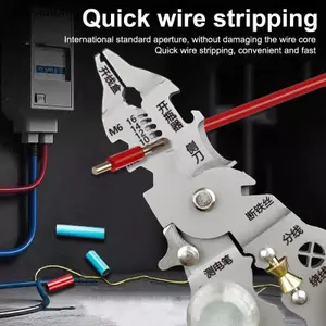 AA 10in1 Dây Có Thể Gập Lại Kìm Kéo Điện Với Đo Điện Kéo Cáp Kéo Cho Dây VN