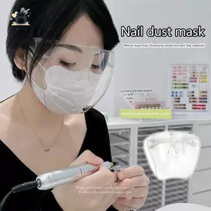 Mặt nạ bảo vệ chống bụi chống sương mù Kính trong suốt cao Nail Art Tấm chắn toàn mặt Unisex Tấm chắn mắt độ phân giải cao Mới