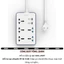 Ổ Cắm Điện Đa Năng WIWU WI-S006 2500W 11-in-1 GaN PD 20W 4 Type-C + 2 USB + 5 AC iPhone iPad Mac