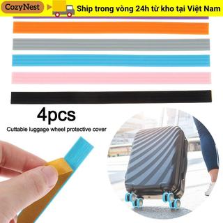 COZYNEST Bánh xe vali silicon giảm tiếng ồn, bảo vệ trục, dùng cho vali hành lý và xe đẩy