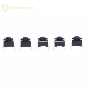 Ge 20 chiếc Công tắc nút nhấn xúc giác Mini Micro tạm thời 6 * 6 * 5mm 4 chân BẬT / TẮT n