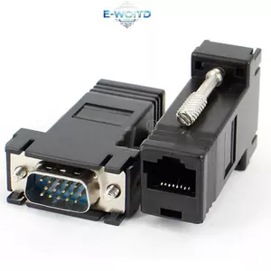E-WOITD Mở Rộng VGA RGB HDB Nam Sang LAN CAT5 CAT6 RJ45 Cáp Lưới Nữ Adapter E-WOITD