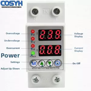 <cosyh>Voltage Protector Automatic Power Cutoff Self-resetting Adjustable Trip