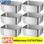 <cosyh>Set of 6 Stainless Steel Food Storage Containers Stackable with See Through Lids