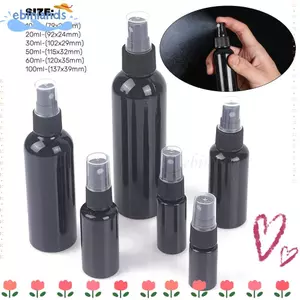 EBINLANDS 1 Cái Bình Tưới Nước Nhỏ, 20 / 30 / 50 / 60 / 100ml Chai Xịt Rỗng Màu Đen, Nước Hoa Mỹ Phẩm Dưỡng Da Mặt Phụ Kiện Du Lịch Nhựa Di Động