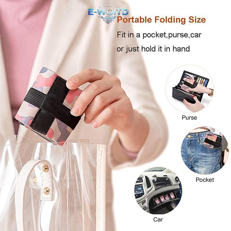 E-WOITD Dung Tích Lớn Có Thể Gập Lại Túi Du Lịch Chống Thấm Nước Bảo Quản Tote Cho Bãi Biển Thể Dục Hãng Hàng Không Mang Theo Hành Lý E-WOITD