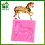 SWEET Ngựa Khuôn Silicon Chạy Ngựa Fondant Bánh Trang Trí Dụng Cụ Cupcake Topper Sôcôla Kẹo Thủ Công Kẹo Cao Su Dán Polymer Đất Sét n