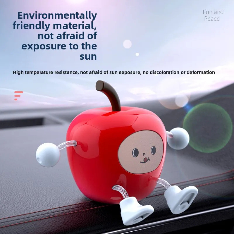APPLE SHAPED CAR ORNAMENT Trang trí tạo kiểu độc đáo tinh tế Sử dụng nhiều cảnh cho xe Văn phòng tại nhà Màn hình nghệ thuật trong nhà Phụ kiện trang trí hàng ngày