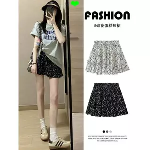 Hàng sẵn có Váy ngọt hoa đen cổ điển cạp cao Váy nhỏ ôm hơn Váy bánh mềm mại