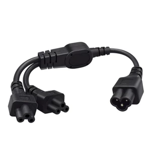 Cáp chia nguồn BTM 2 chiều C6 phích cắm sang ổ cắm C5 đôi 0 3 mét cho bộ sạc máy tính xách tay