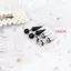 DARON 2 Chiếc Bông Tai Nam, Bông Tai Zircon Pha Lê Phong Cách Hàn Quốc, Thời Trang Nữ Tai Trang Sức Dạo Phố Hip Hop Bông Tai Inox Nam