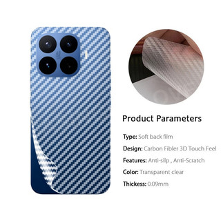 1-3 Chiếc Mặt Sau Sợi Carbon Cho Xiaomi 17T Pro 5G 2026 Xiaomi 17T 17 Pro Max Ultra 4G 5G Miếng Dán Bảo Vệ Chống Trầy Xước Phim Bảo Vệ Màn Hình