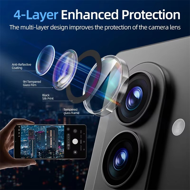 Dành Cho Samsung Galaxy Z Fold 6 Điện Thoại Camera Bảo Vệ Ống Kính Vòng Dành Cho Samsung Galaxy Z Fold6 ZFold6 Hợp Kim Nhôm Bảo Vệ Kính Cường Lực Ống Kính Phim