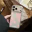 Gradient tim hồng Ứng dụng iPhone 17/16P trường hợp điện thoại 15P xuyên qua 13/14 nổ