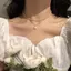 AqToCna Ngọc Trai Thời Trang Nelace Nữ Tinh Tế Hai Lớp Xương Đòn Dây Xích Nelace Choker Trang Sức Dành Cho Nữ Quà Tặng AqToCna