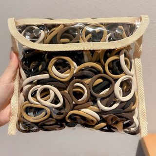 Merad Màu Cà Phê Cao Su Co Giãn Cao Su Đầu Dây Buộc Tóc Tóc Dây Buộc Tóc Không Quấn Tóc Thẩm Mỹ Viện Dây Cao Su Mũ Đội Đầu 5.28