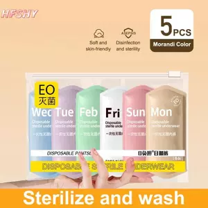 HFSHY 5 Cái / bộ Nữ Cotton Quần Lót Dùng Một Lần Giặt Miễn Phí Di Động Sau Sinh Quần Short Hàng Tháng Quần Lót Hàng Ngày Cho Chuyến Công Sở VN