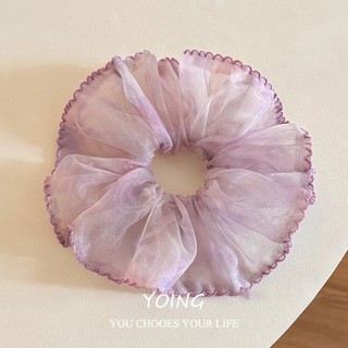 Yoing / Phong Cách Mới Cổ Tích Bầu Không Khí Gạc Hoa Scrunchy Buộc Tóc Phụ Kiện Tóc