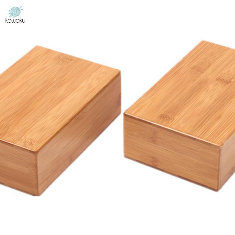 2x Khối Yoga Tre Cải Thiện Sức Mạnh, Cân Bằng Và Linh Hoạt Hỗ Trợ Gạch Cho Thể Thao Trong Nhà Squat Tập Luyện Kéo Dài Pilates