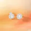 FANCIME "Lụa Trắng" Hoa Mặt Trời rực rỡ Ngọc Trai Bông Tai Bạc Sterling