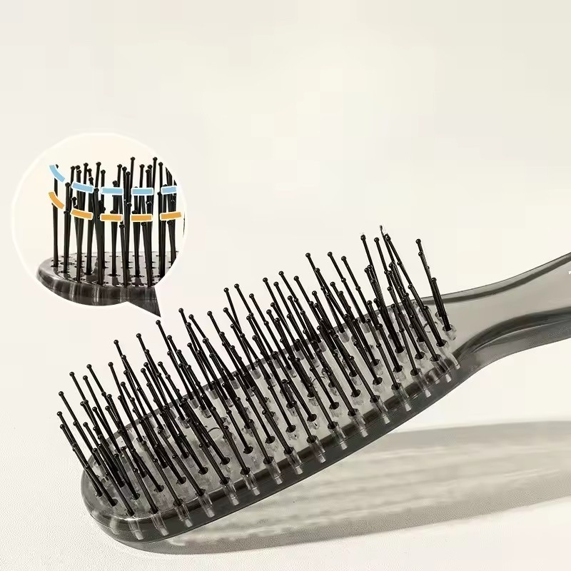 Mới Trong Suốt Detangling Tóc Lông Linh Hoạt Cho Tóc Ướt Khô Massage Da Đầu Chống Tĩnh Điện Detangler Lược