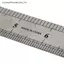 MỚI 15-30cm Dụng cụ thước thẳng kim loại bằng thép không gỉ Dụng cụ đo hai mặt SKY