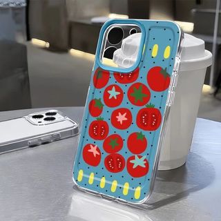 Ốp lưng hành tây, cà chua, phù hợp iPhone 17/16/15 ProMax/13, toàn bộ bọc chống sốc