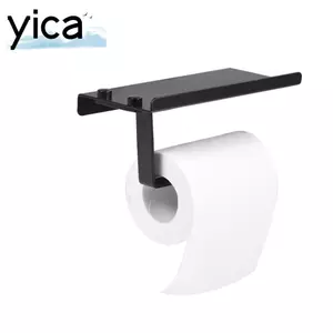 Hộp đựng giấy vệ sinh YICA, Hộp đựng giấy nhôm treo tường, Chất lượng cao Chống rỉ sét Chắc chắn Dễ dàng lắp đặt Giá đỡ cuộn giấy Phụ kiện phòng tắm