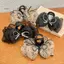 HNKMP Lưới Thanh Lịch Nơ Kẹp Tóc Nữ Đuôi Ngựa Vuốt Kẹp Lấp Lánh Kim Cương Giả Kẹp Tóc Bé Gái Mũ Đội Đầu Phụ Kiện Tóc Quà Tặng.