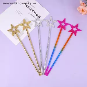 MỚI 1 Cây Đũa Phép Cổ Tích Ngôi Sao Thiên Thần Cây Đũa Phép Ngôi Sao Năm Cánh Công Chúa Ma Thuật Cổ Tích Cây Gậy SKY