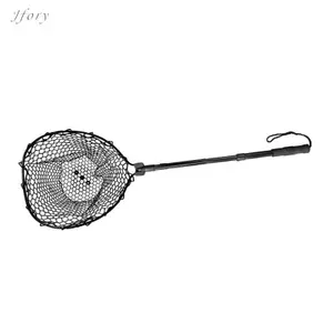 Lưới hạ cánh bằng kính thiên văn Jfory, Hai mảnh, Tay cầm tiện dụng, Tay cầm chống trượt, Phụ kiện hợp kim nhôm, Lưới câu cá thực tế, có thể gập lại