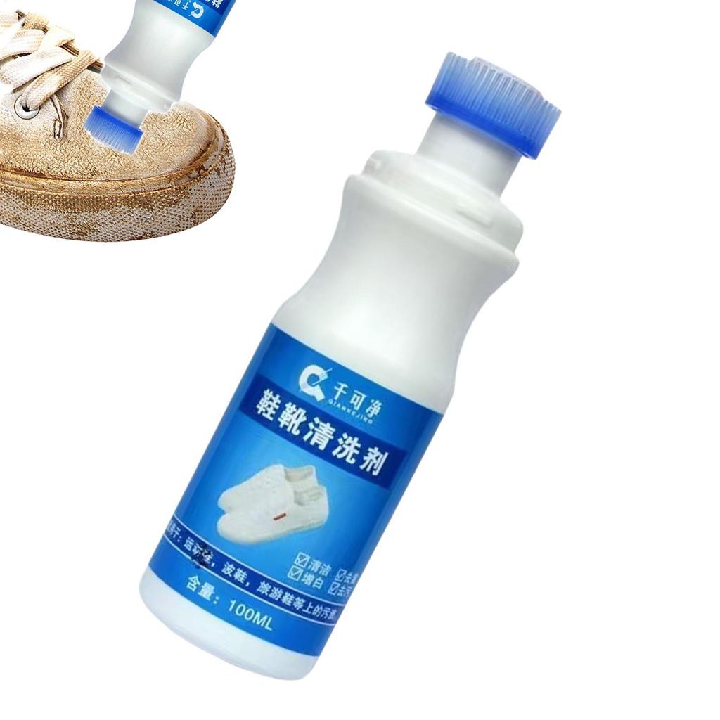 Trắng Giày Sneaker Cleaner 100ml Foam No-Wash Polisher Giày Trắng Đánh Bóng Cho Da Vải Lưới jiwvn