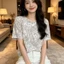 Áo thun ngắn tay thời trang in họa tiết da báo cổ điển cho mùa hè, áo cổ tròn thon gọn dành cho nữ