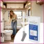 Bàn chải vệ sinh RV Đầu có thể thu vào Giá treo tường Bộ chà sàn vệ sinh nhỏ gọn di động cho RV Người cắm trại Du lịch tại nhà shopidaevn