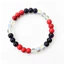 Vòng tay đính cườm đa năng Unisex - 8mm 3 màu (Đỏ / Xanh / Trắng) Handmade - Thu hút sự giàu có & thịnh vượng