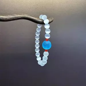 Mới Phong Cách Trung Quốc Tìm Ánh Sáng Tự Nhiên Opal Hạt Vòng Tay Retro Đơn Giản Thoáng Mát Cảm Giác Cao Đính Hạt Vòng Tay Nữ Phụ Kiện 6.3