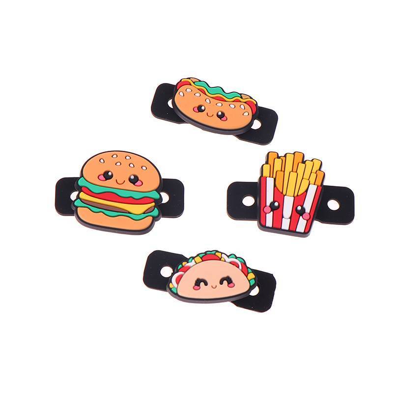 Thực phẩm loạt Hamburger Vợt Tennis bánh pizza Cookie bánh mì donut hình giảm xóc Silicone Vợt Tennis DAMPENER VN