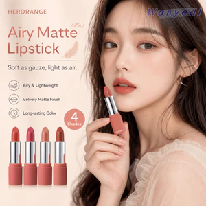 Son môi mờ WANYEDI, nhung ‌Men môi mờ sắc tố cao, cốc chống dính không thấm nước lâu trôi ‌Nhung Lip Mousse‌ Mỹ Phẩm Nữ