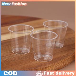 50 cái 30ml dùng một lần Mini rõ ràng cốc nhựa ngoài trời dã ngoại sinh nhật nhà bếp Đảng bắn kính thạch Ly bộ đồ ăn nếm