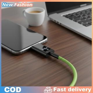 (Hot sale) Dây sạc type c 240W 1.5m USB Type-C sang Type-C có màn hình nguồn thời gian thực