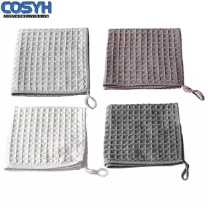 <cosyh>30x30cm Microfiber Bar Cleaning Towels Set of 3 for Lint and Streak Free Results