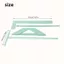 THEGIRL8B Binding Ruler Set, T-ruler Notebook Ruler Scrapbooking Tool, Dụng cụ vẽ Tạp chí L-ruler Spacing Guide Book Binding Ruler DIY Craft