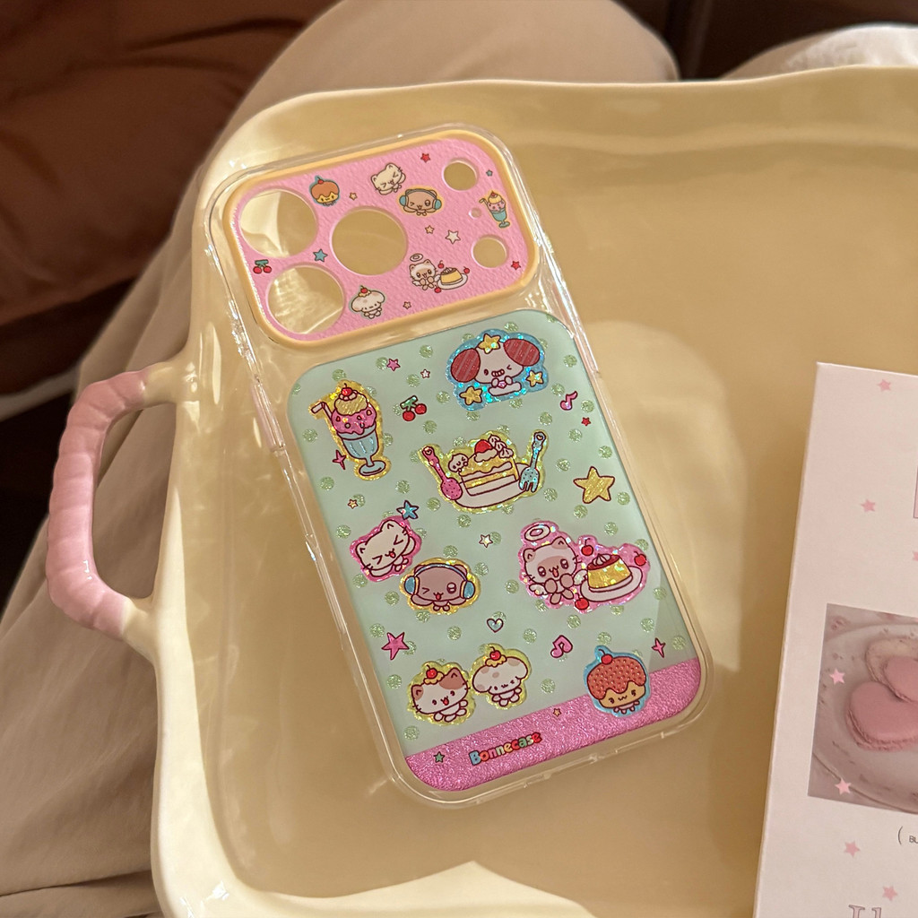 Họa tiết màu hoạt hình tươi mới phù hợp cho iPhone 17 Pro Max 16, 15, 14, iPhone 13, 12, 11 ốp lưng bảo vệ chống rơi