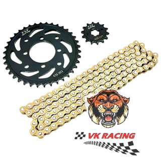 Bộ nhông sên đĩa NSD xích sên TLT thái lan raider fi - satria fi (Black 428H mạ đồng 14-38-126L)